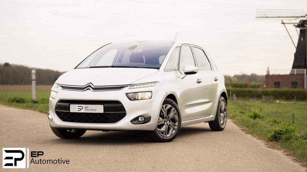 Citroen C4 Picasso 1.6THP Business|Trekhaak|Allseason|Camera, Voorwielaandrijving, Stof, Gebruikt, Zwart