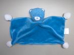 Nestlé blauw pluche knuffeldoek Basje beer witte bolletjes, Kinderen en Baby's, Speelgoed | Knuffels en Pluche, Ophalen of Verzenden