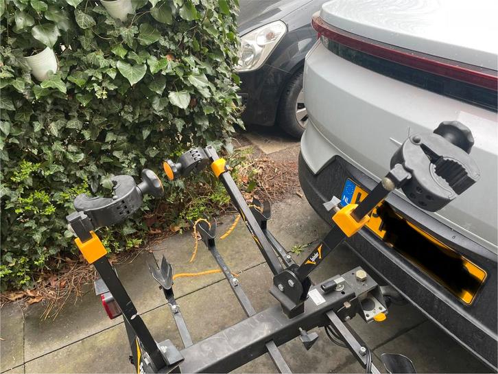 Spinder Hawk fietsendrager kantelbaar voor 3 fietsen, Auto diversen, Fietsendragers, Gebruikt, Trekhaakdrager, 3 fietsen of meer