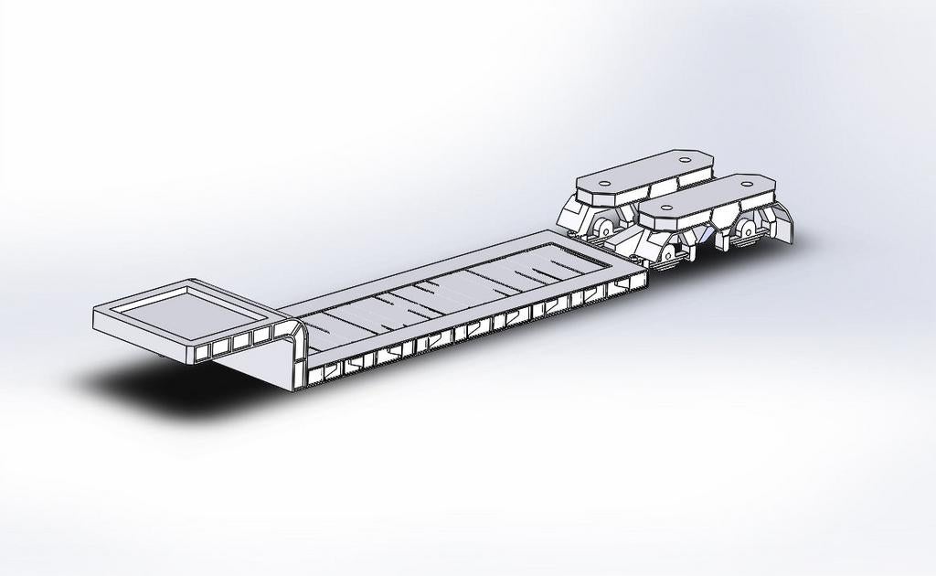 3D geprinte spoorloper 2 asser (versie 1), Overige merken, -, 3D modelleur VDEIJK, -
