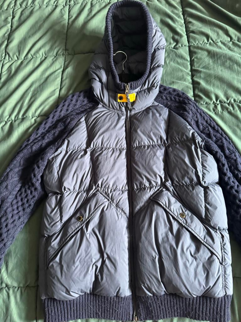 Parajumpers knit jas, Kleding | Heren, Jassen | Winter, Ophalen of Verzenden, Gedragen, Maat 56/58 (XL), Blauw