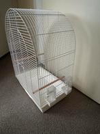 Vogelkooi wit. Breed 54cm diep 34cm hoog 73cm, Dieren en Toebehoren, Vogels | Hokken en Kooien, Ophalen, Gebruikt, Metaal, Vogelkooi