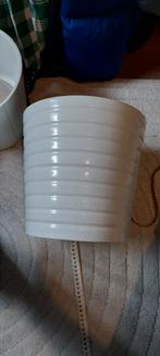 Witte IKEA KARDEMUMMA bloempot, 24 cm, Ophalen, Overige materialen, Minder dan 60 cm, Rond