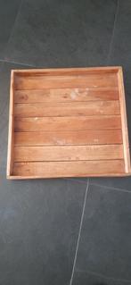 Houten Dienblad Vierkant 50x50 cm, Ophalen, Gebruikt, Vierkant, Hout