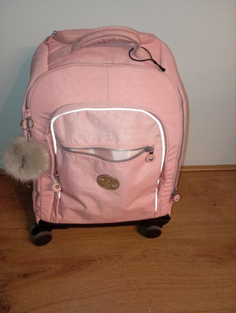 Kipling New Zea rugzak trolley roze, Ophalen of Verzenden, Roze, Rugtas