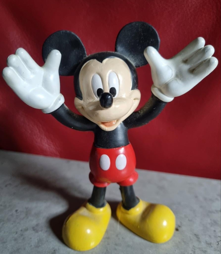 Orig, VNT, DISNEY, MICKEY MOUSE POPPETJE, 13 cm, Inwst!, Ophalen of Verzenden, Mickey Mouse, Zo goed als nieuw, Beeldje of Figuurtje