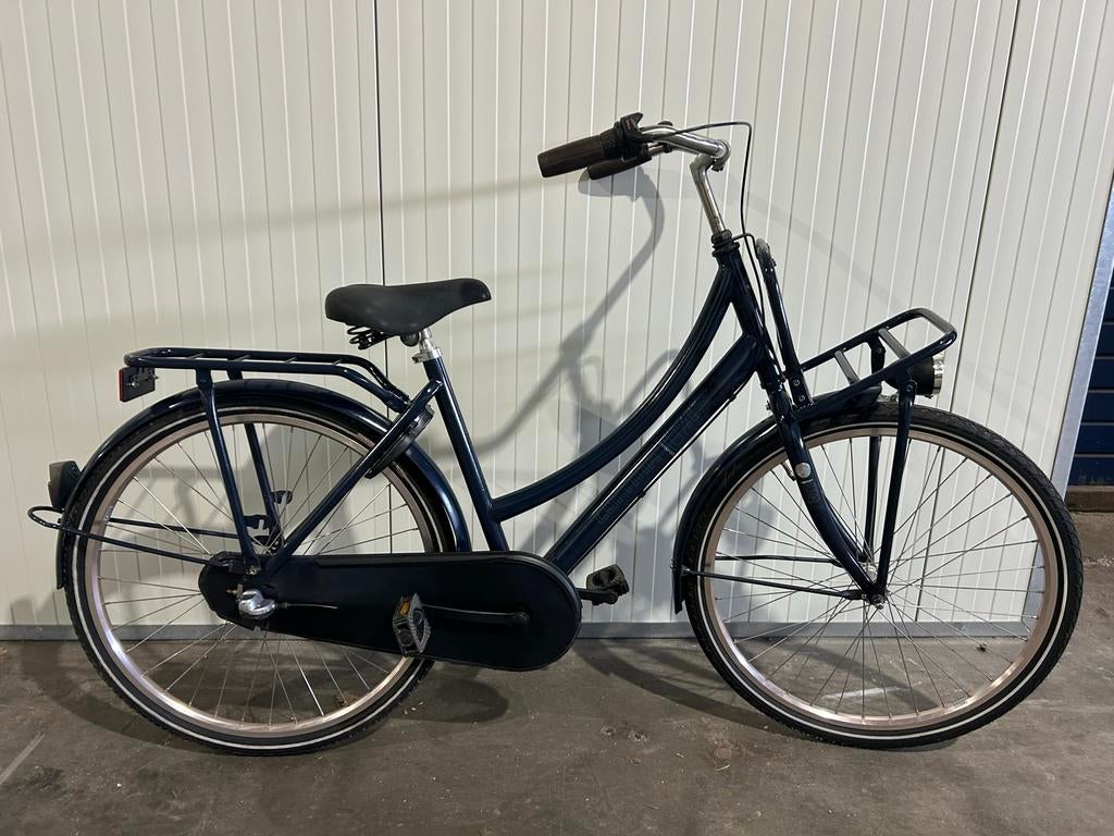 Cortina U4 26 inch meisjesfiets/transportfiets 3 versnelling, Fietsen en Brommers, Fietsen | Meisjes, Terugtraprem, Gebruikt, Versnellingen