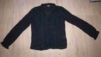 S'Nob Zwarte Blouse met Kant (M), Maat 38/40 (M), Zwart, Ophalen of Verzenden, Zo goed als nieuw