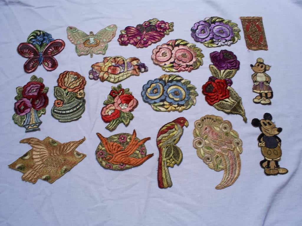 Geborduurde Turmac Zijdjes 18 stuks, Ophalen of Verzenden