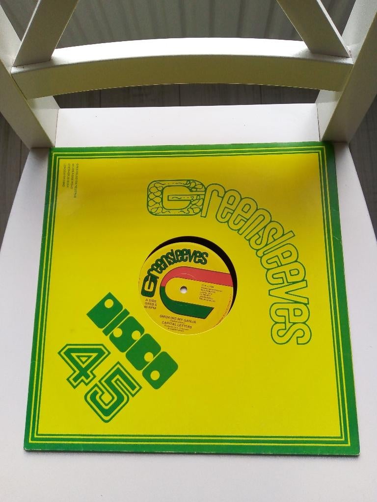 original maxi-single-capital letters-smoking my ganja *1978*, Fotohoes, Overige genres, Maxi-single, Ophalen of Verzenden