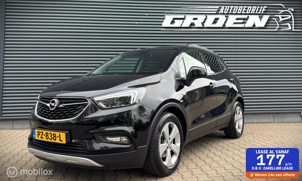 Opel MokkaX 1.4 Turbo Business CAM|CRUISE|PDC|STOELVERW|LEER, Auto's, Opel, Voorwielaandrijving, Gebruikt, Euro 6, Zwart
