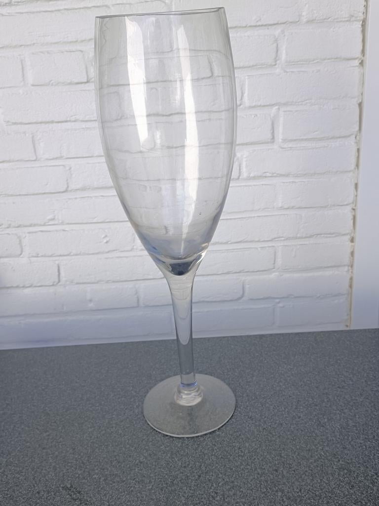 Grote, hoge vaas, Huis en Inrichting, Woonaccessoires | Vazen, Overige kleuren, Ophalen of Verzenden, Minder dan 50 cm, Glas