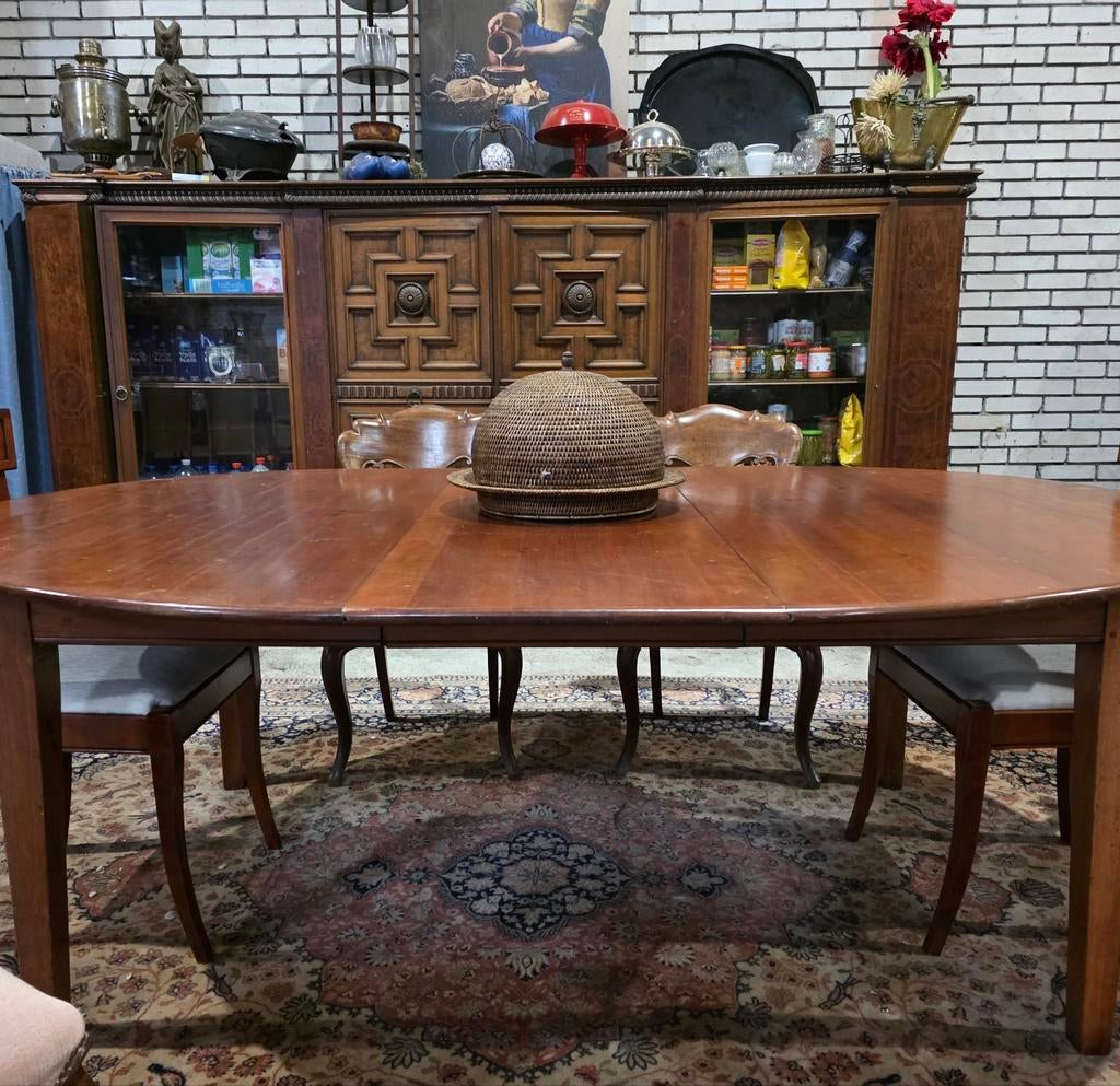 Kersen houten ovale eettafel, Ophalen of Verzenden