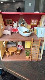 Sylvanian Families huis met veel accesoires., Kinderen en Baby's, Speelgoed | Poppenhuizen, Ophalen, Zo goed als nieuw, Poppenhuis