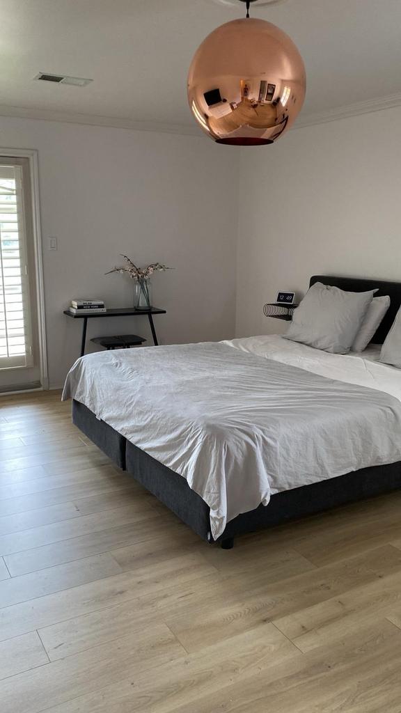 Auping boxspring 180x200 antraciet, Huis en Inrichting, Ophalen, Gebruikt, Tweepersoons, 180 cm