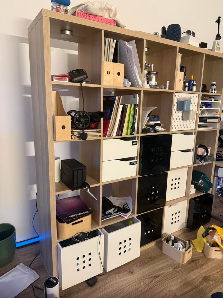 Kallax open kast  eikeneffect, 182x182 cm, Ophalen, Zo goed als nieuw, 25 tot 50 cm