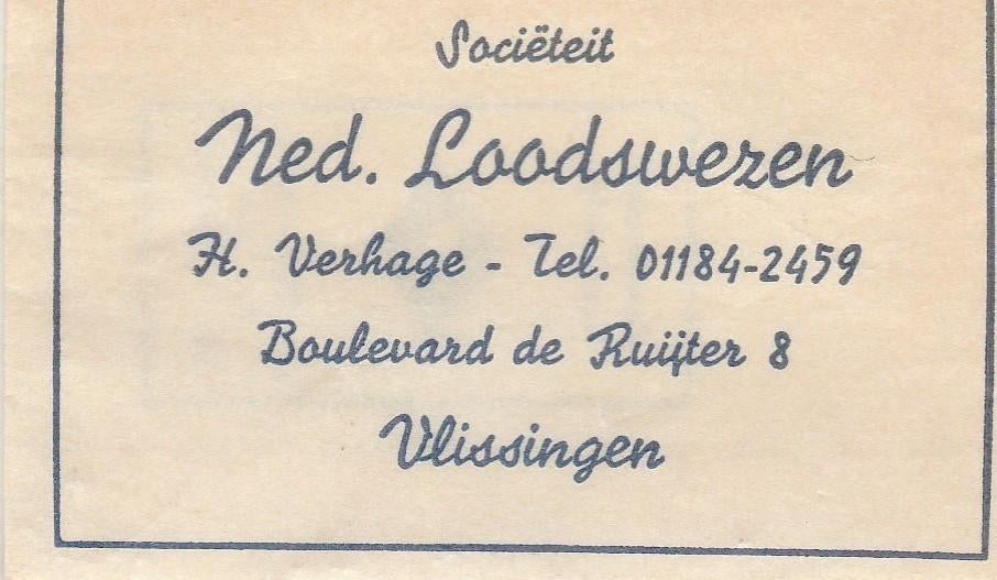 NL Loodswezen Vlissingen, Ophalen of Verzenden, Zo goed als nieuw, Kaart, Foto of Prent