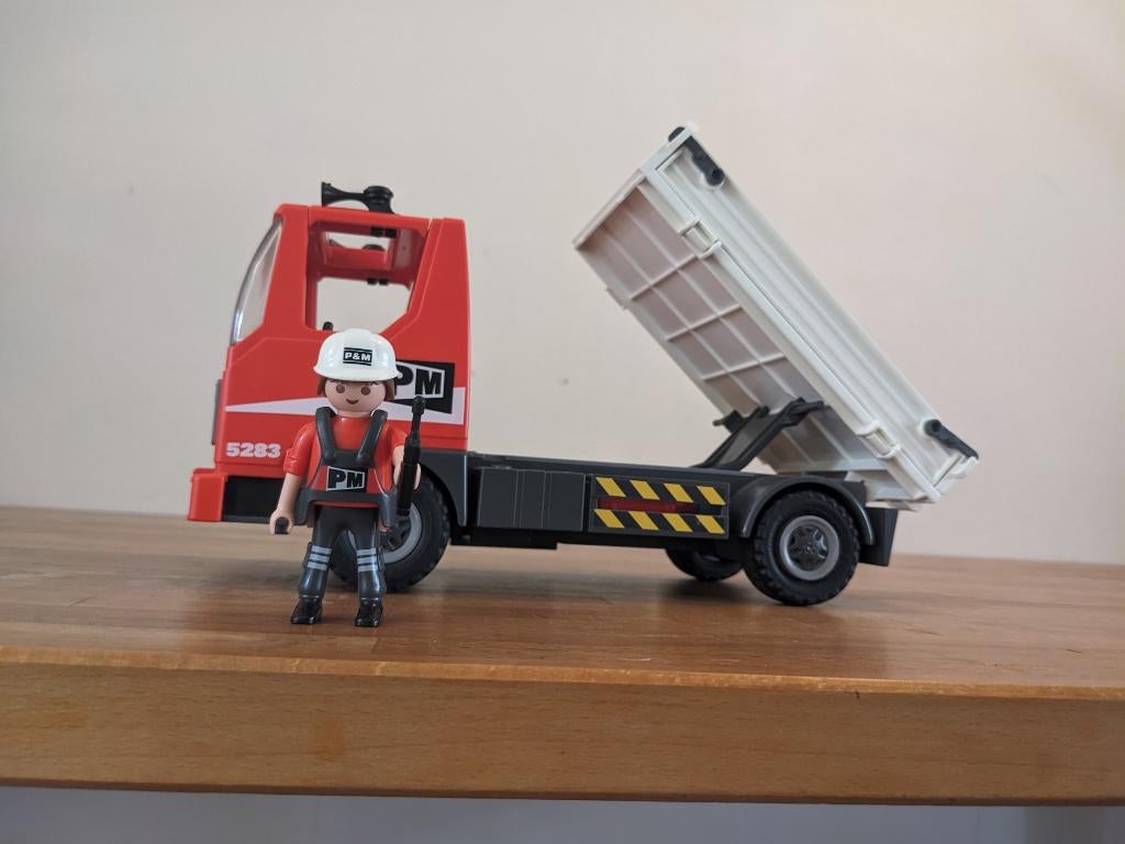 Playmobil | Truck, kiepwagen voor bouwplaats, Kinderen en Baby's, Speelgoed | Playmobil, Ophalen of Verzenden, Zo goed als nieuw