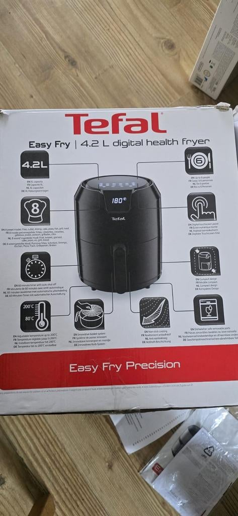 Tefal Easy Fry 4.2L Digitale Airfryer - Zo goed als nieuw, Ophalen, Zo goed als nieuw, Airfryer, 1000 t/m 1499 gram