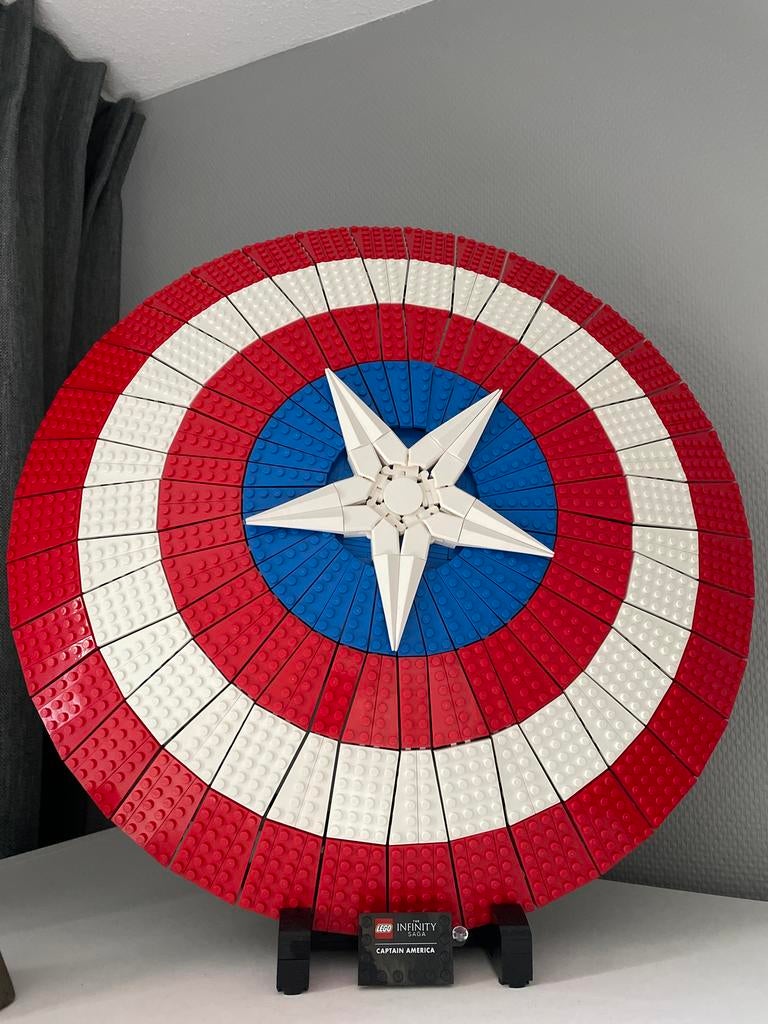 Lego Captain America Schild (zonder doos), Kinderen en Baby's, Speelgoed | Duplo en Lego, Ophalen, Gebruikt, Overige thema's, Lego