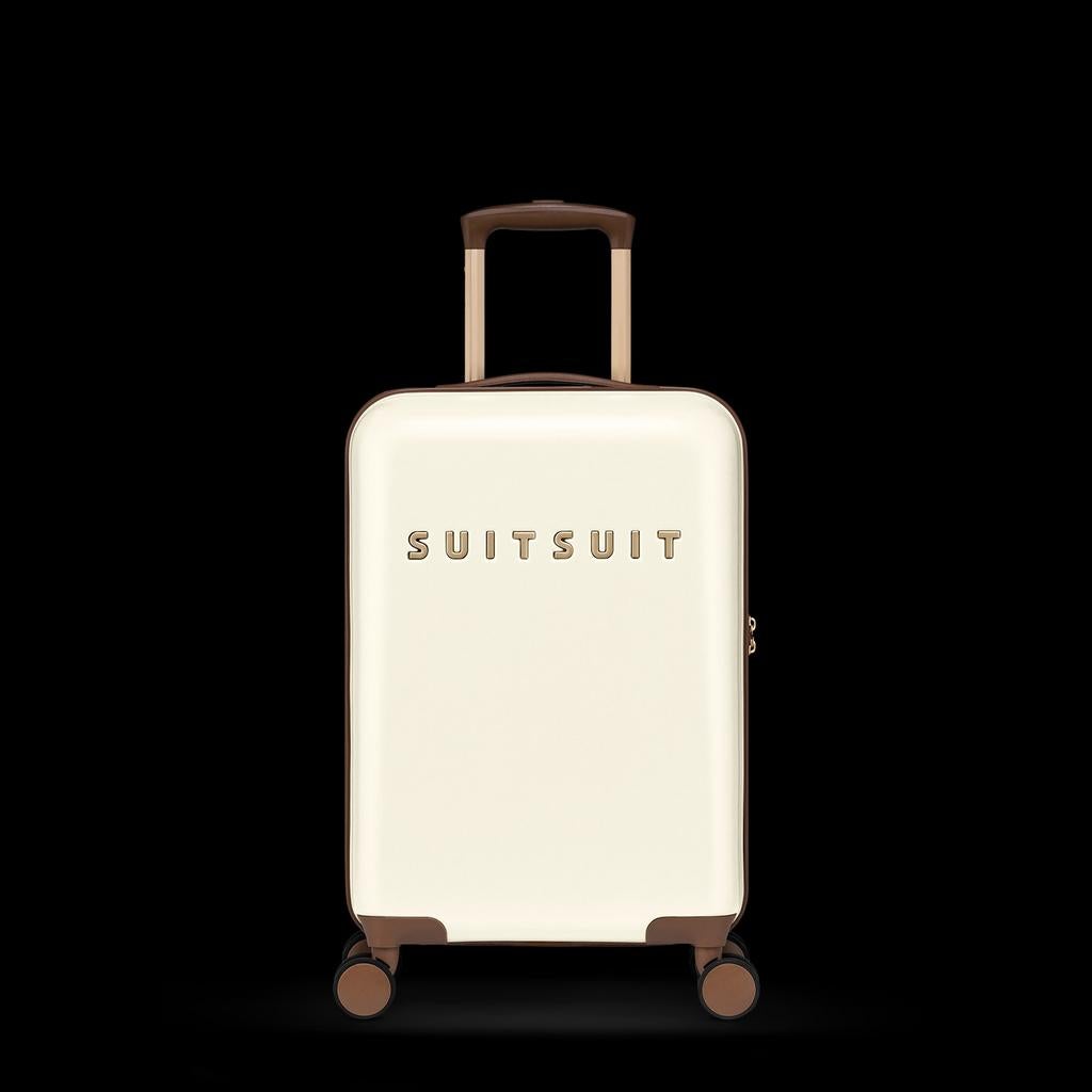 SUITSUIT Fab Seventies koffer - Antique White 55cm, Ophalen of Verzenden