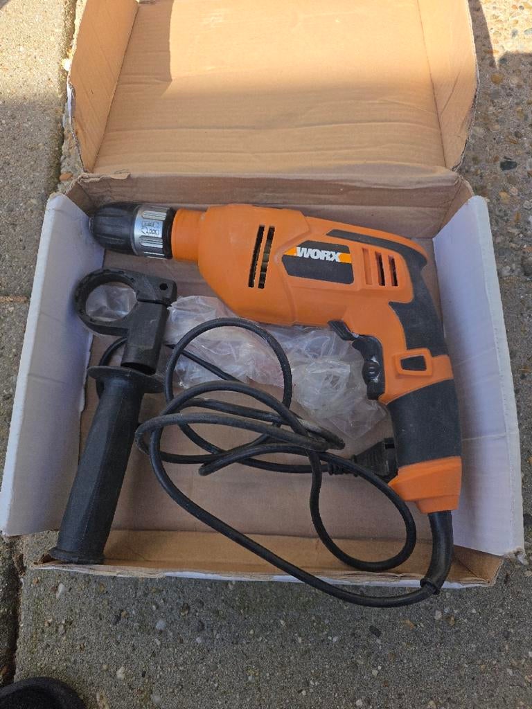 Worx WX 314.2 Klopboormachine - Krachtig en Betrouwbaar, Boormachine, Ophalen of Verzenden, Klopboormechanisme, Gebruikt