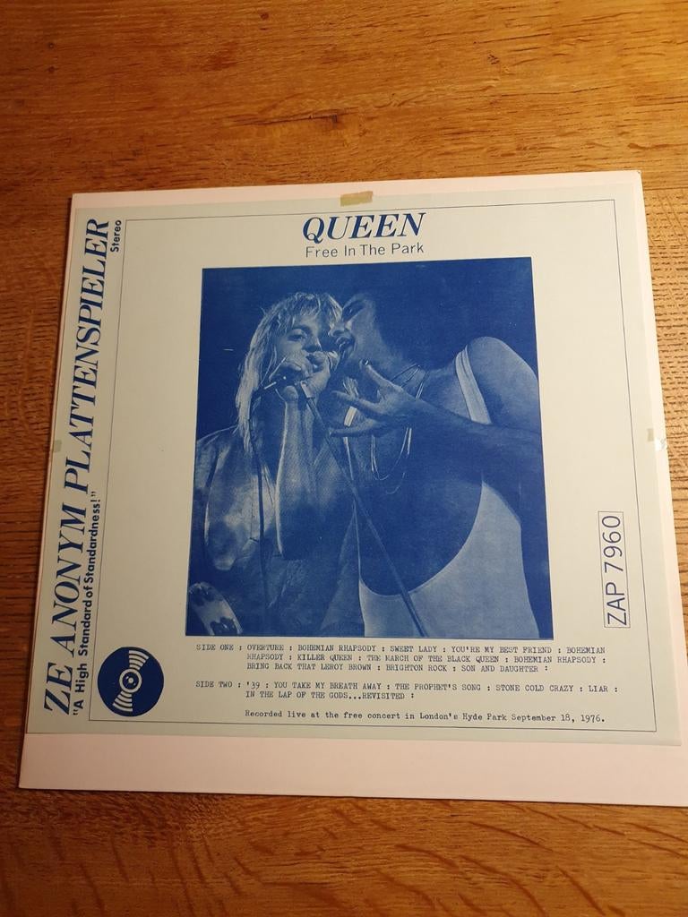 Queen Live LP - Free in the park, Ophalen of Verzenden, Gebruikt, 12 inch, Poprock