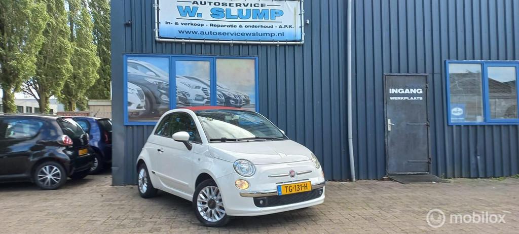 Fiat 500 1.2 Cabriolet, Auto's, Fiat, Gebruikt, 4 cilinders, Wit, Bedrijf