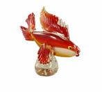 Murano Stijl Glazen Maanvis Beeldje - Rood, Geel & Wit, Ophalen of Verzenden