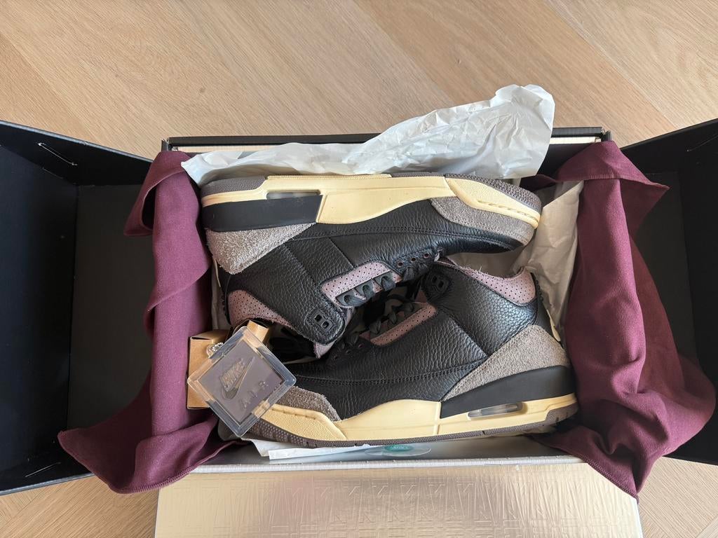 Air Jordan 3 A Ma Maniere 43, Kleding | Heren, Schoenen, Zwart, Ophalen of Verzenden, Sneakers of Gympen, Zo goed als nieuw