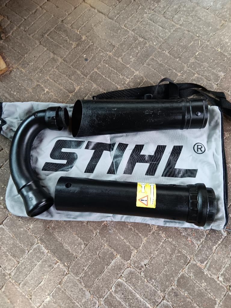STIHL aanbouwset voor Zuiger BG 56 / BG 86, Ophalen, Met opvangzak, Handgedragen, Zo goed als nieuw