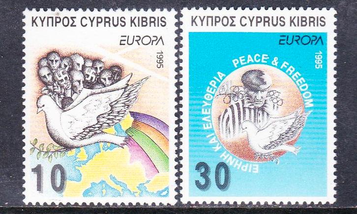 Cyprus 1995 pf mi 854 - 855 europa cept, Postzegels en Munten, Postzegels | Europa | Overig, Postfris, Overige landen, Verzenden