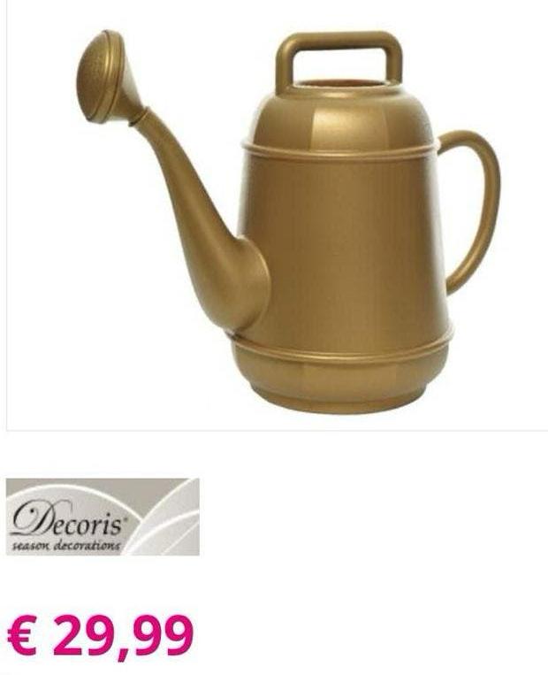 Gieter plastic 12 liter,  kleur: goud, zo goed als nieuw, Ophalen of Verzenden, Zo goed als nieuw, Kunststof