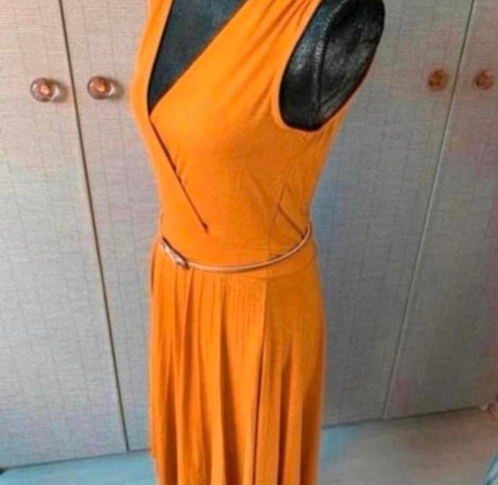 Okergele jurk Mint & Berry maat 36/38, Geel, Ophalen of Verzenden, Zo goed als nieuw, Maat 36 (S)