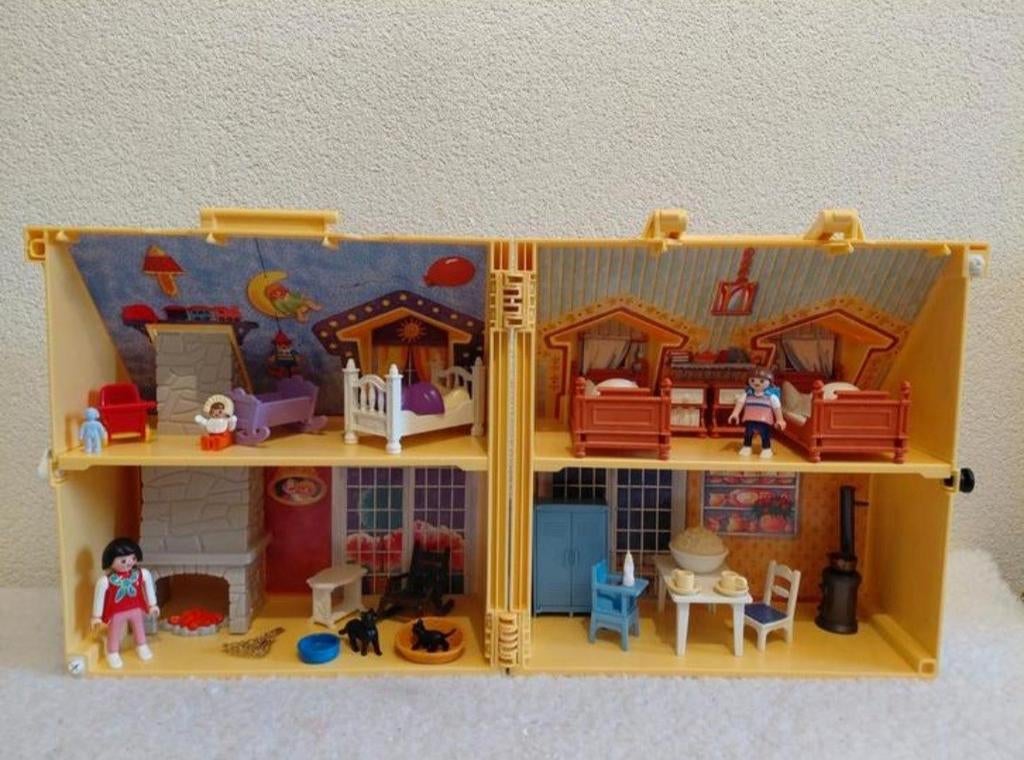 Playmobil Meeneem Poppenhuis met Spulletjes., Ophalen of Verzenden, Gebruikt, Poppenhuis