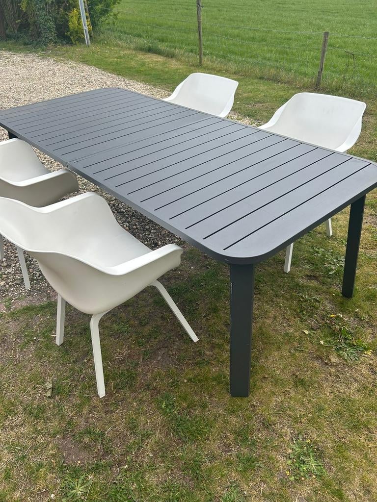 Tuintafel uitschuifbaar 225cm bij 100 cm, Tuin en Terras, Ophalen, Rechthoekig