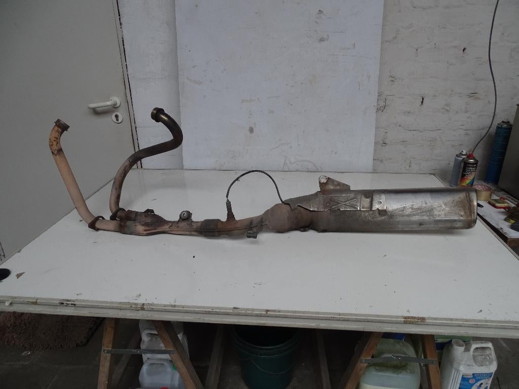 honda deauville 700  nt700v a  uitlaat, Ophalen, Gebruikt