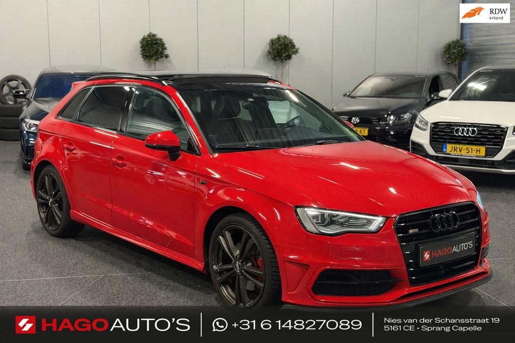 Audi A3 Sportback 1.8 TFSI 3X S-LINE S-TRONIC/LED/NAVI/PANO/, Gebruikt, 4 cilinders, Origineel Nederlands, Bedrijf