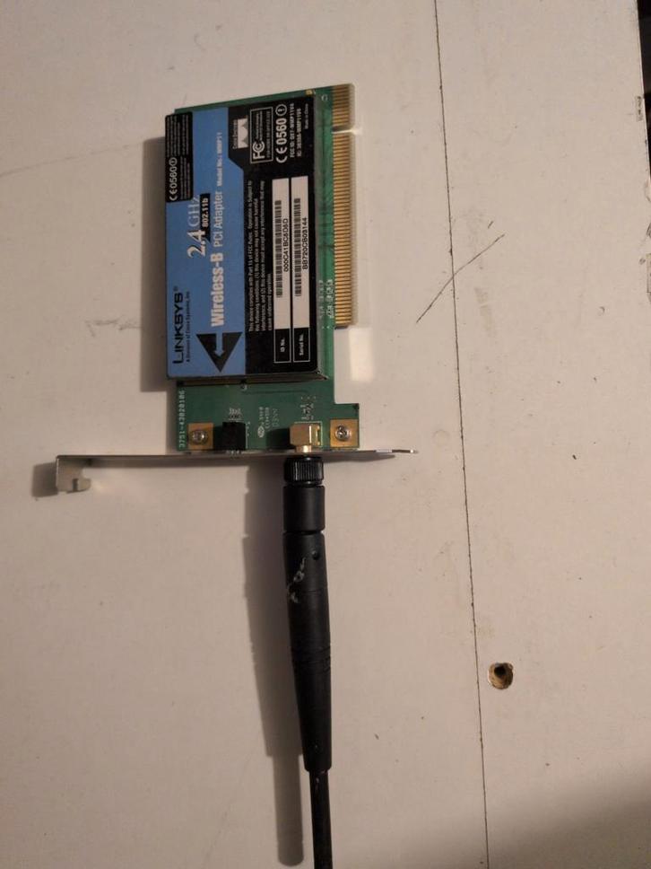 Linksys Wireless-B PCI Adapter WMP11 - Intern, Computers en Software, Netwerkkaarten, Ophalen of Verzenden