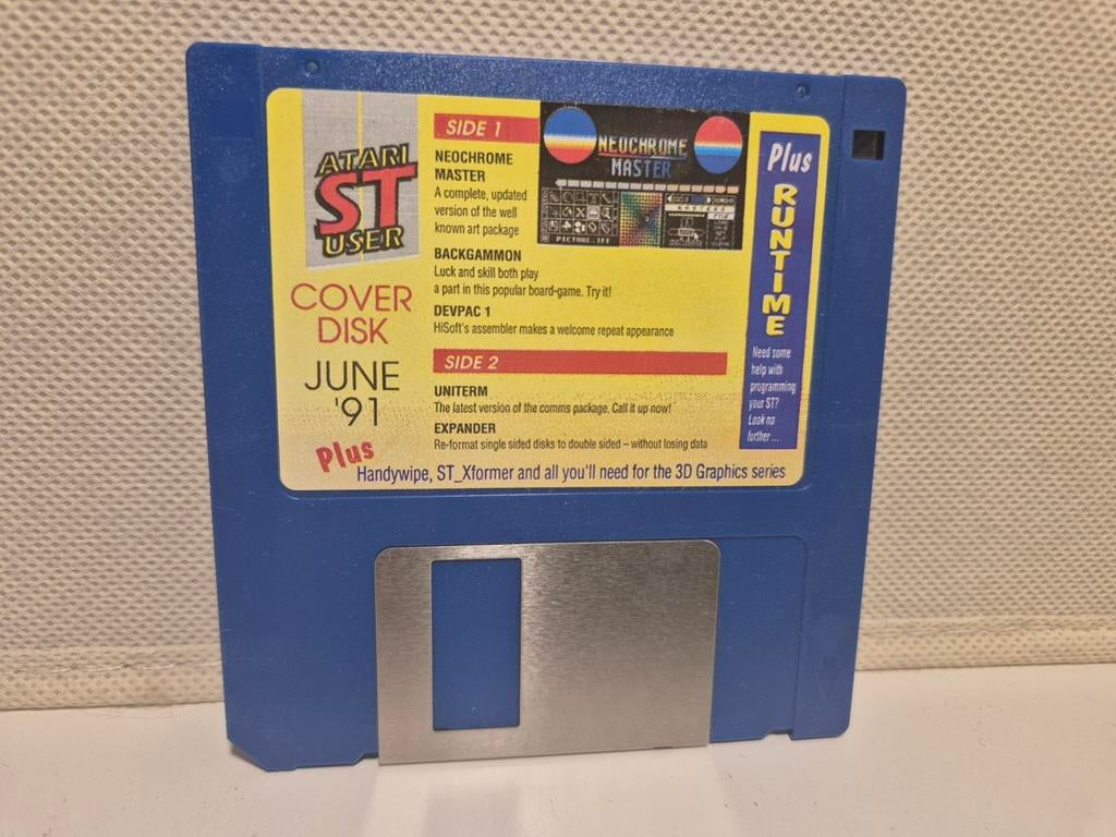 Atari ST User Cover disk 1991 oa Neochrome Master + Expander, Computers en Software, Vintage Computers, Ophalen of Verzenden