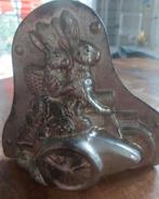 Oude chocolade mal hazen op motorfiets(Hermann walter), Ophalen of Verzenden