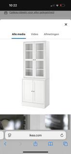 Havsta vitrinekast wit. In goede staat, Huis en Inrichting, Kasten | Vitrinekasten, Ophalen of Verzenden, Zo goed als nieuw, 25 tot 50 cm