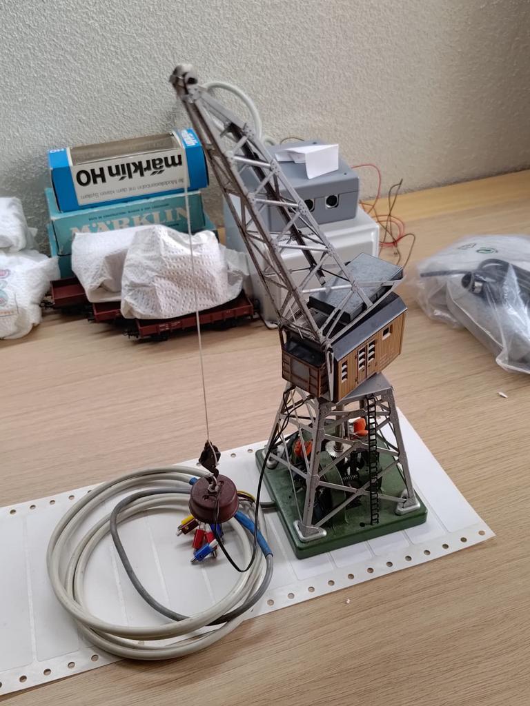 Marklin Hijskraan 7051, Wisselstroom, Rails, Ophalen of Verzenden, Zo goed als nieuw