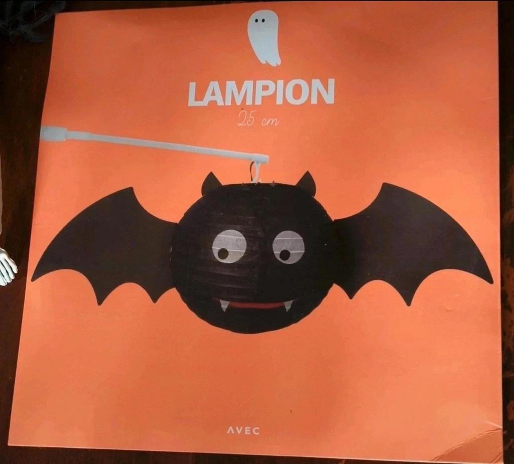 Lampion - Vleermuis - Halloween - Bats - Bat - Gothic - Goth, Ophalen of Verzenden, Nieuw, Versiering, Halloween of Griezel