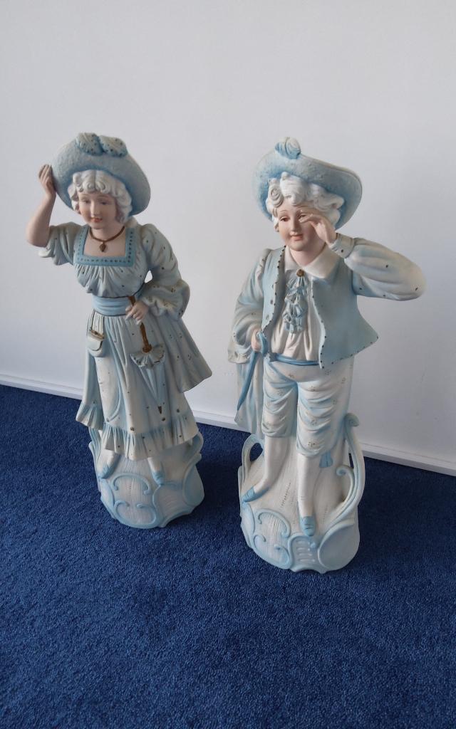 Stel oude beelden ca.39x15x10cm, Ophalen