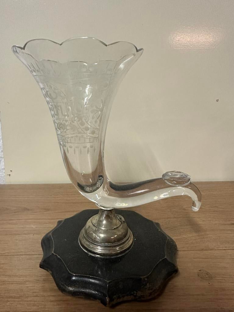 Antieke Sigarenhouder Hoorn des Overvloeds, Antiek en Kunst, Antiek | Glas en Kristal, Ophalen of Verzenden