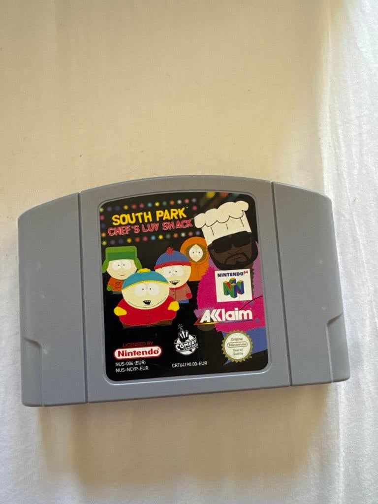 South Park Chef's Luv Shack - Nintendo 64 (N64) Game, Spelcomputers en Games, Games | Nintendo 64, Gebruikt, Overige genres, Eén computer