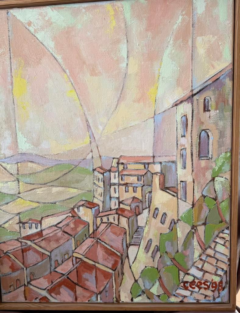 Onderweg naar Rome, Antiek en Kunst, Kunst | Schilderijen | Klassiek, Ophalen of Verzenden