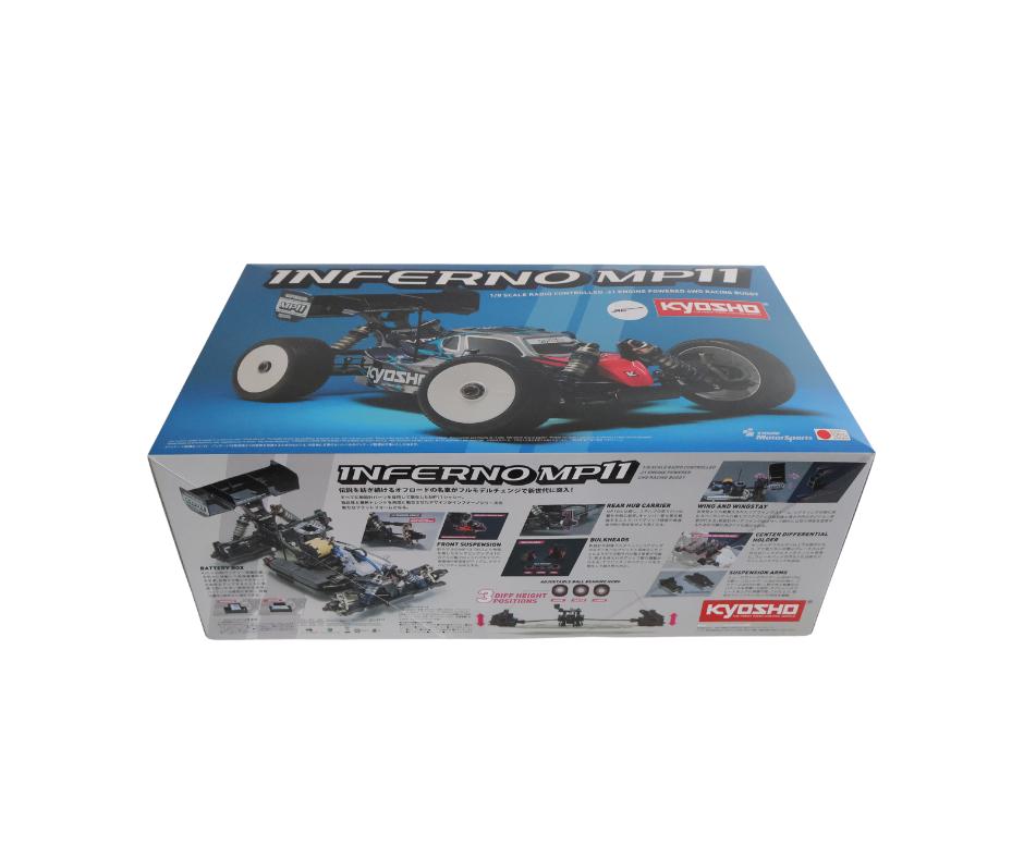 Kyosho Inferno MP11 1:8 4WD RC Nitro Buggy Kit K.33028B, Hobby en Vrije tijd, Modelbouw | Radiografisch | Auto's, Auto offroad
