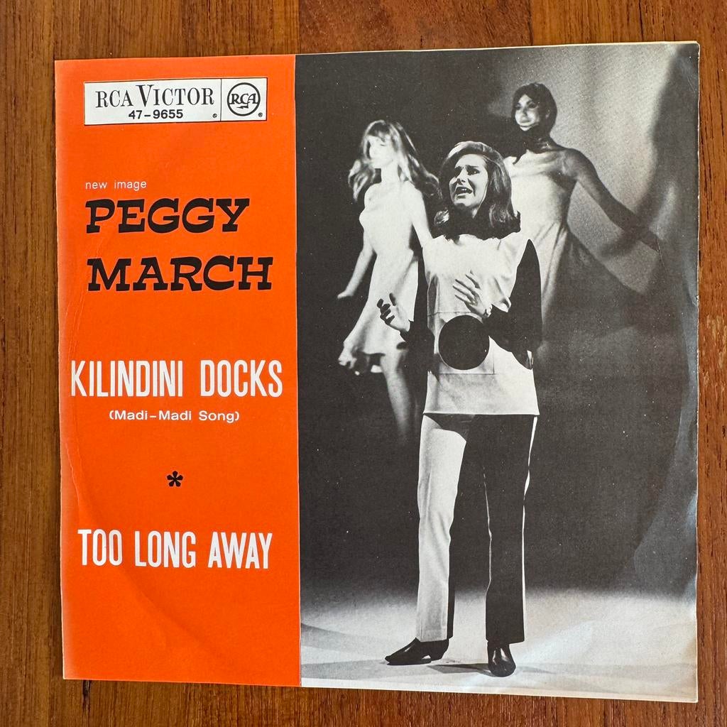 Peggy March met de Hunters - Kilindini docks   Nederbeat, Gebruikt, Verzenden, 7 inch, Single